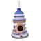 Santa's Workshop 8.5" Blue & White Lighthouse Bird House